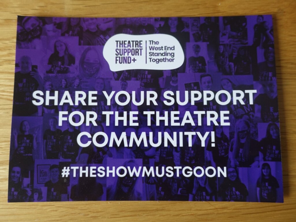 SHARE YOUR SUPPORT FOR THE THEATRE COMMUNITY