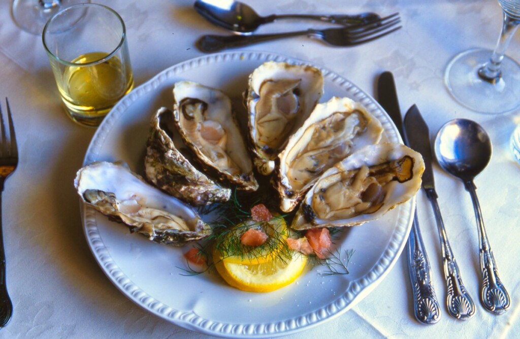 アイラ島のレストランで出された牡蠣