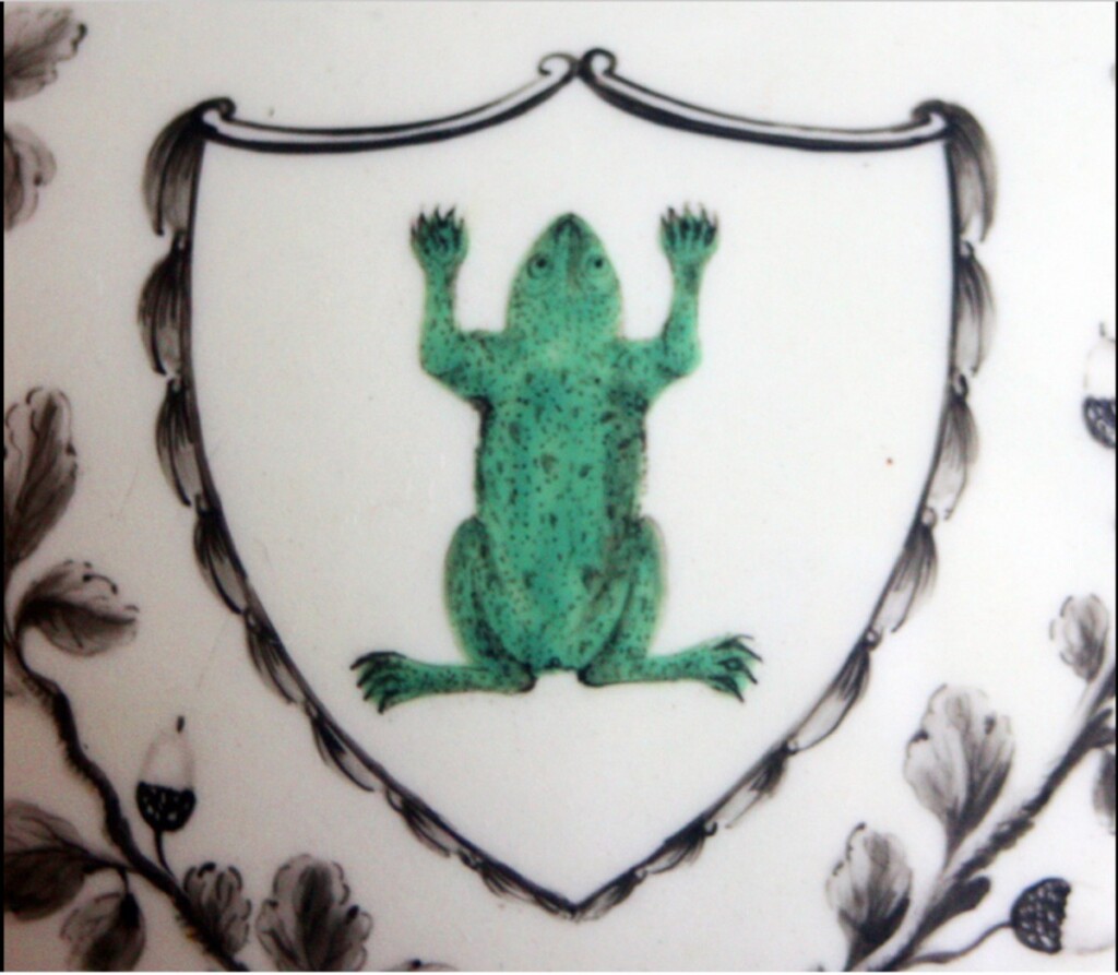 陶器に描かれたカエルのシンボル