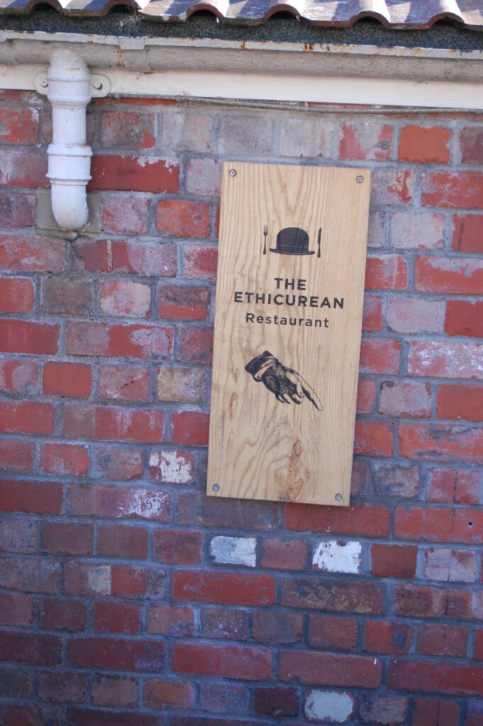 The Ethicurean Restaurantの看板