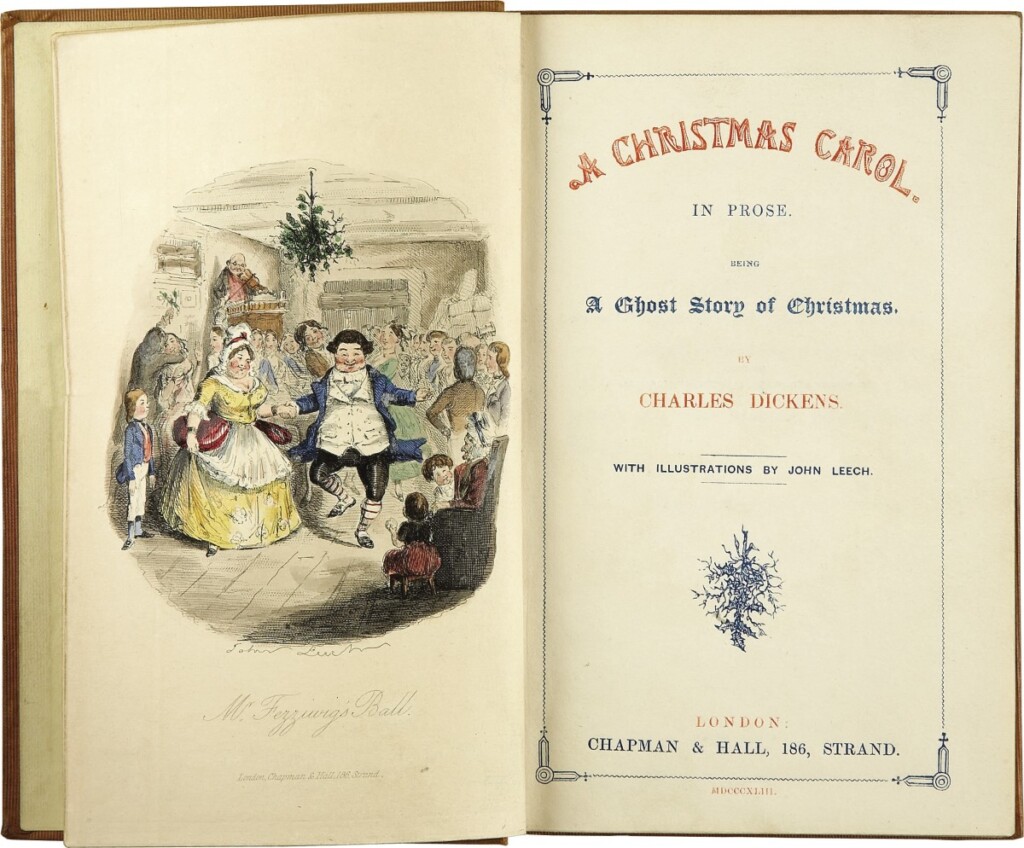 『クリスマス・キャロル』の中面、タイトルページ